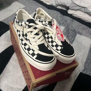 Vans Black and White Checkered Sneakers